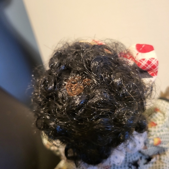 Vintage Handmade Porcelain African American Doll - Picture 6 of 6